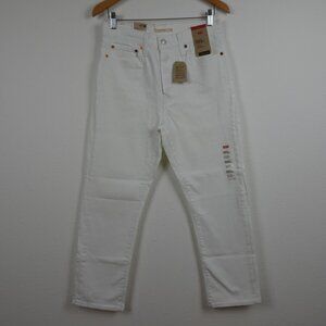 Levi's White Straight Leg Women's Jeans